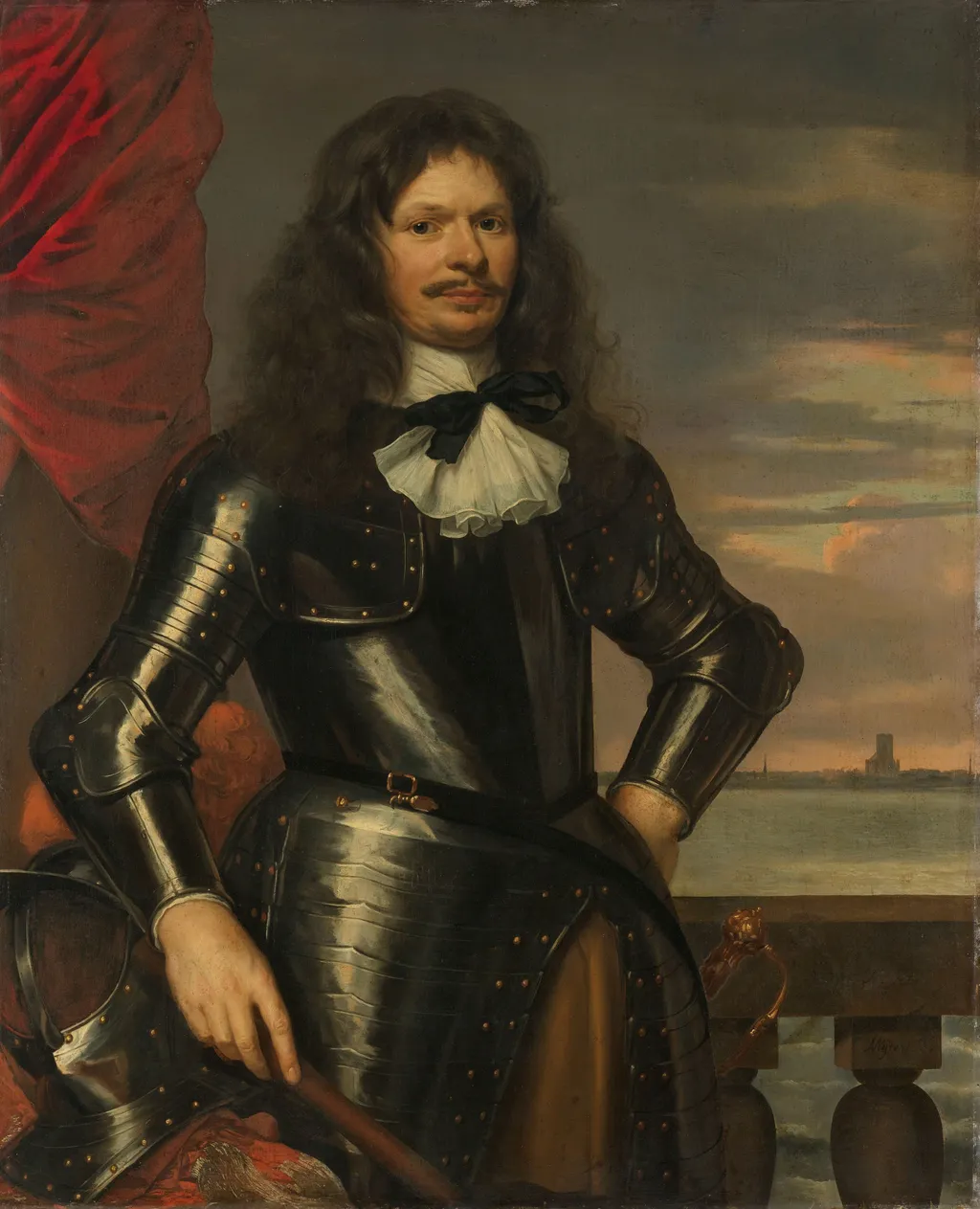 Portrait of Johan van Beaumont. Colonel in the Holland guards and commander of Den Briel, by Johannes Mytens, oil, 1661