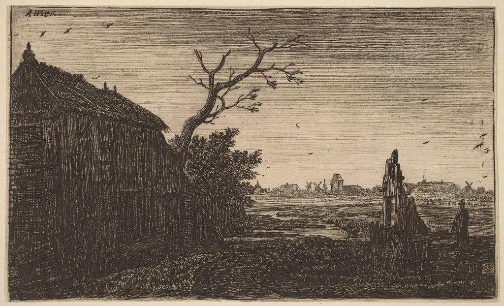The Sluice, by Johannes Ruisscher, ink, 1640