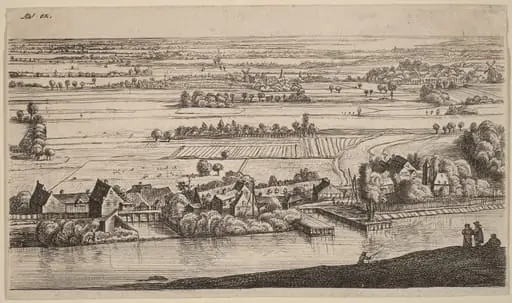 Village beside a Canal, by Johannes Ruisscher