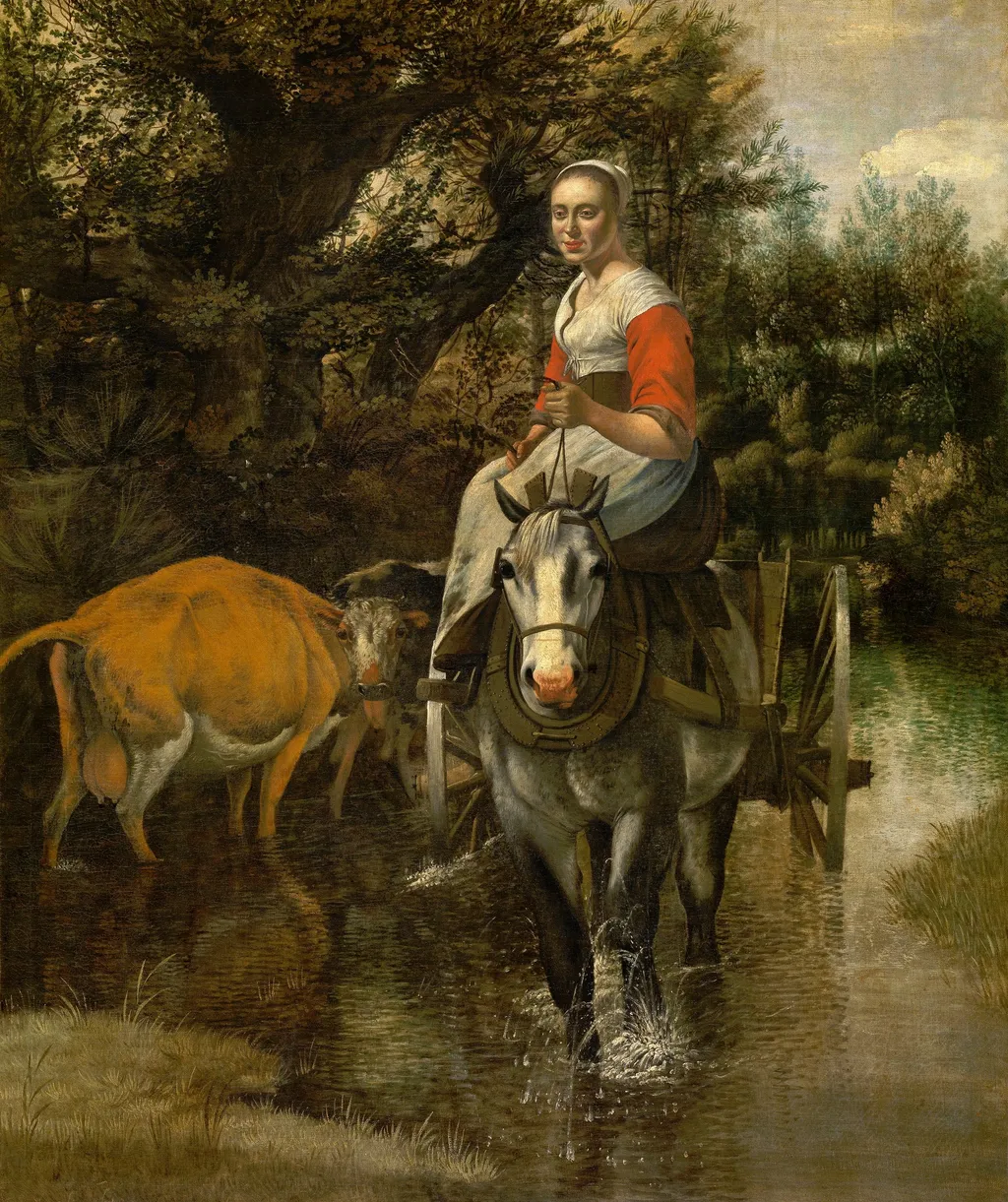 A Ford, by Johannes Siberechts, oil, 1665
