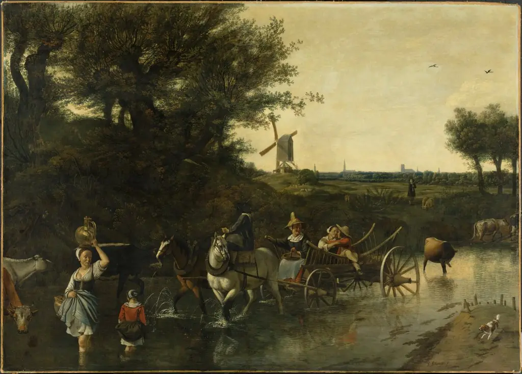 Crossing the Ford, by Johannes Siberechts