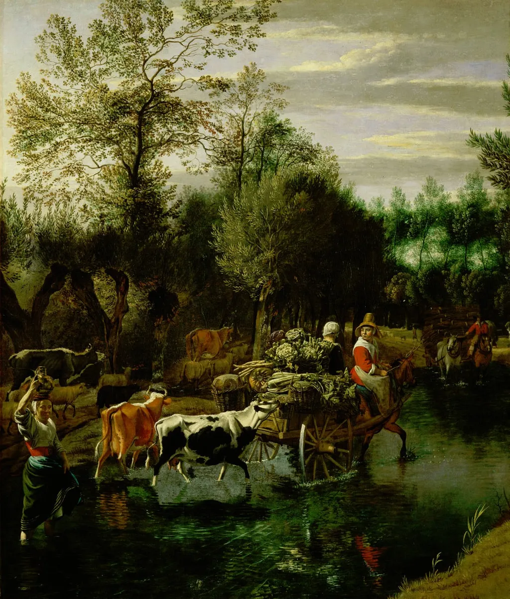 The Fort, by Johannes Siberechts, oil, 1664