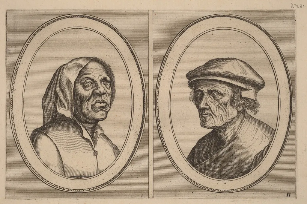 "Baef Schol-becx" and "Spruyt Vroegh-bedorven", by Johannes van Doetechum the Elder, ink, 1564