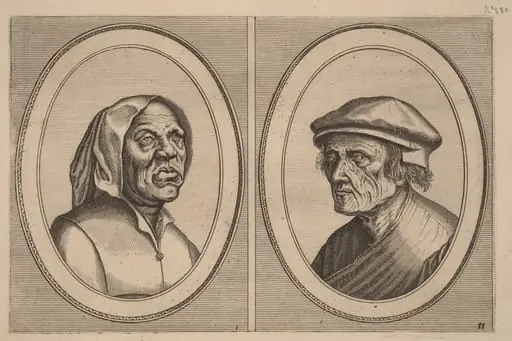 "Baef Schol-becx" and "Spruyt Vroegh-bedorven", by Johannes van Doetechum the Elder