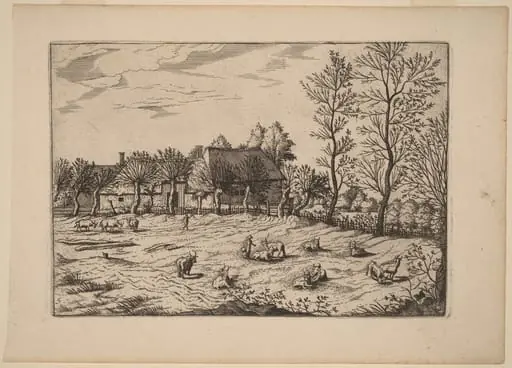 Farm, by Johannes van Doetechum the Elder