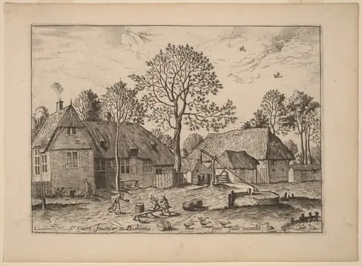 Farms with Draw Well, by Johannes van Doetechum the Elder