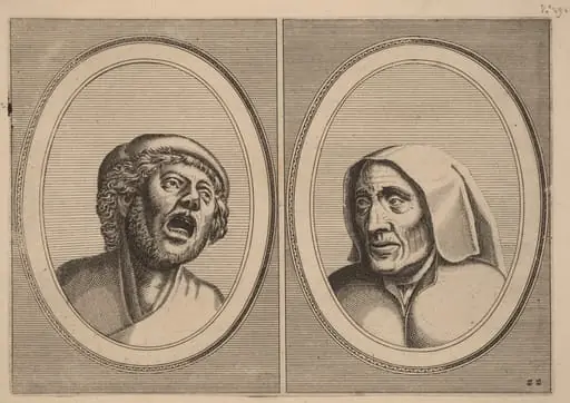 "Hansje Singh in Veldt" and "Blaeuwe Aecht", by Johannes van Doetechum the Elder