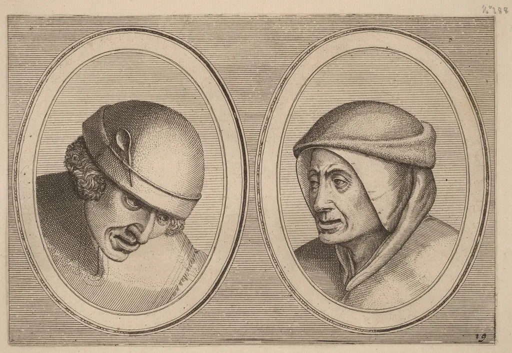"Houte Klaes" and "Kommer-stoofs", by Johannes van Doetechum the Elder, ink, 1564