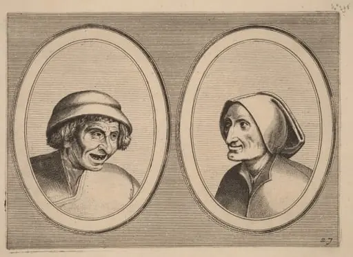 "Keesje Licht-hart" and "Verblinde Swaen", by Johannes van Doetechum the Elder