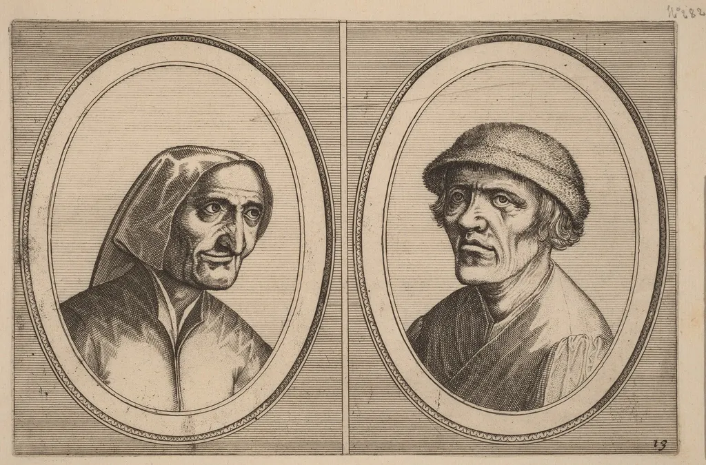 "Maey Veeghde-pot" and "Pannetje Vet", by Johannes van Doetechum the Elder, ink, 1564