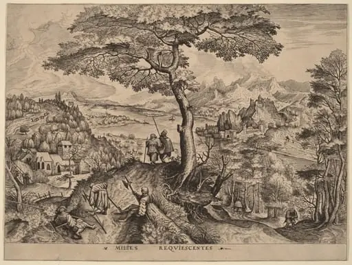 Milites Requiescentes (Soldiers at Rest), by Johannes van Doetechum the Elder