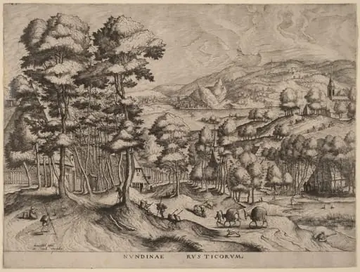 Nundinae Rusticorum (Rustic Market), by Johannes van Doetechum the Elder