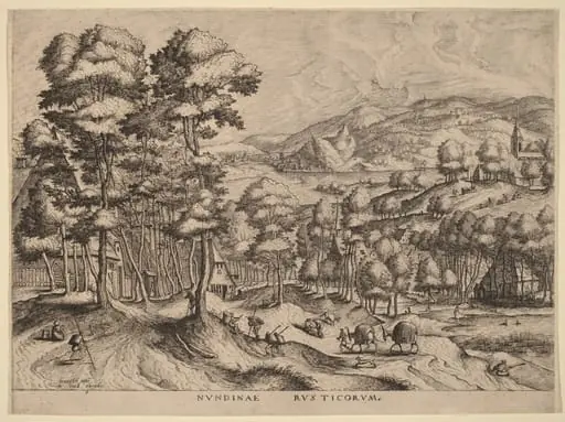 Nundinae Rusticorum (Rustic Market), by Johannes van Doetechum the Elder