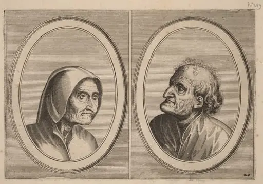 "Ritze Stijn" and "Schurckje Sonder-Baerdt", by Johannes van Doetechum the Elder