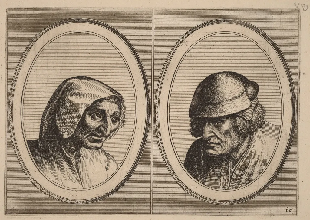 "Verdorde Nel" and "Jan Afterlam", by Johannes van Doetechum the Elder, ink, 1564