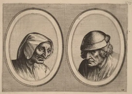 "Verdorde Nel" and "Jan Afterlam", by Johannes van Doetechum the Elder