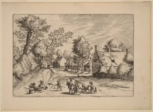 Village Road, by Johannes van Doetechum the Elder