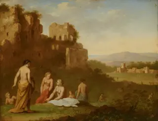 Nymphs Bathing