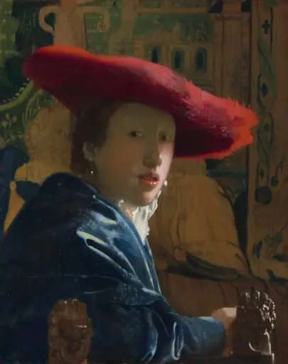 Girl with the Red Hat, by Johannes Vermeer