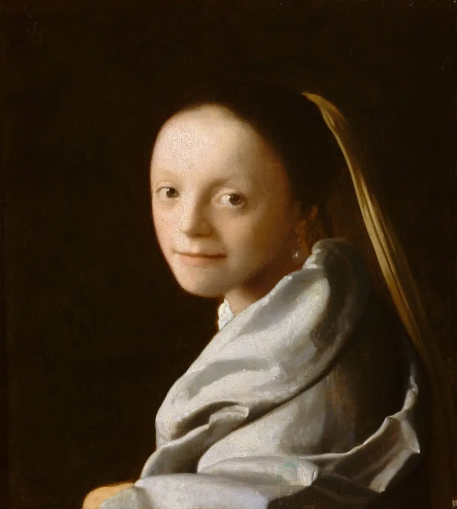 Portrait of a Young Woman, by Johannes Vermeer