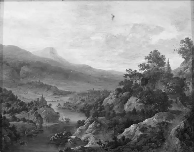 Landscape by the Rhine, by Johannes Vorstermans