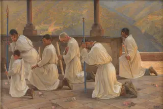 Bøn om regn. Procession i Apenninerne