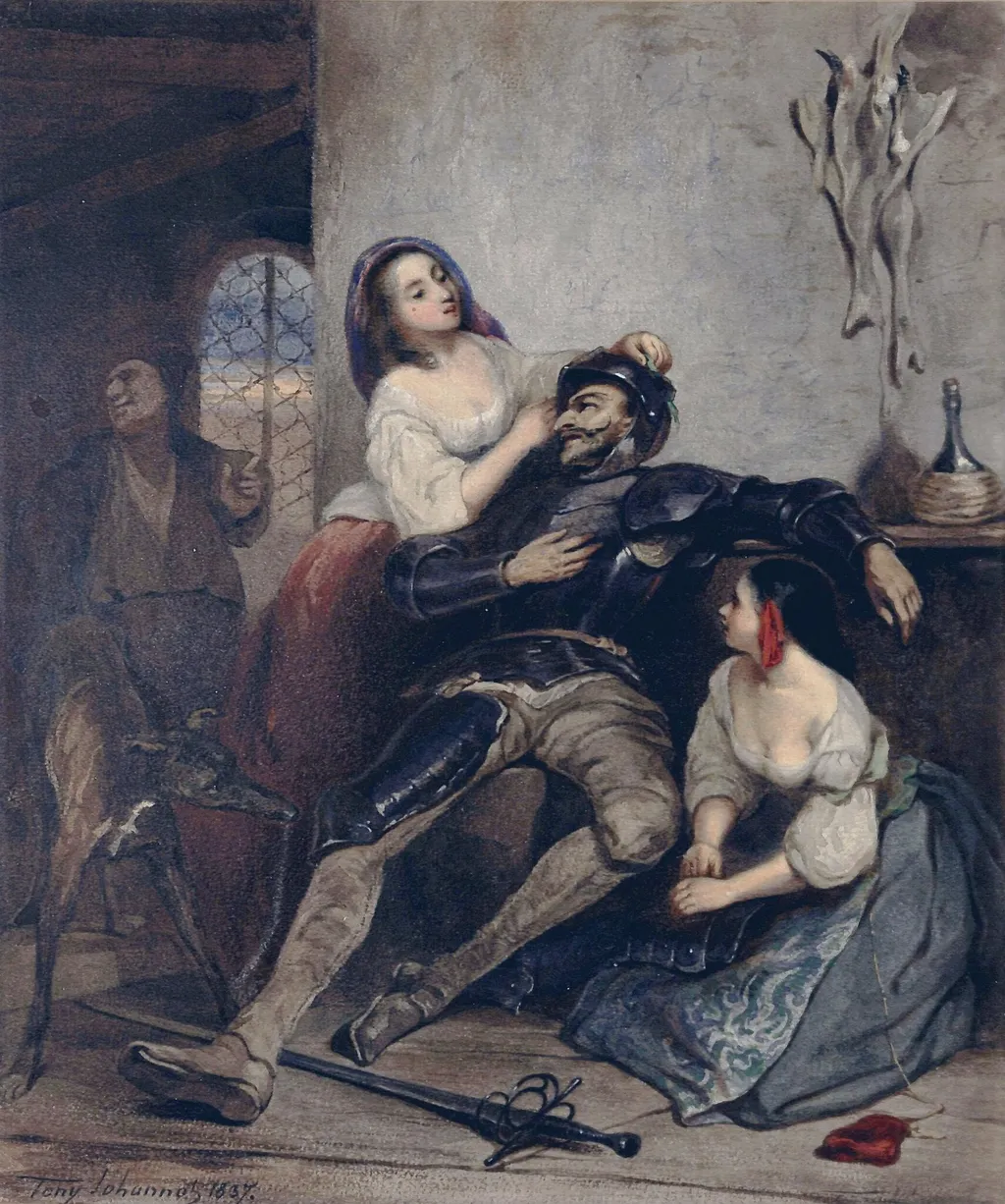 Untitled, by Johannot, watercolor, 1828