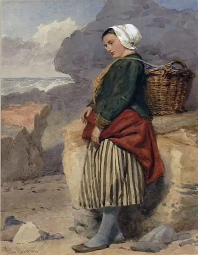 A Boulogne fisher-girl, by John Absolon