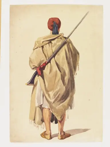 Soldier, back view, by John Absolon