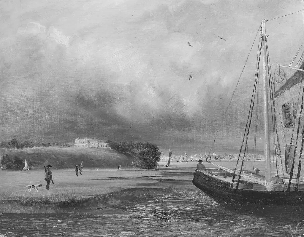 Harbor Overlooked by a Mansion, by John Amory Codman