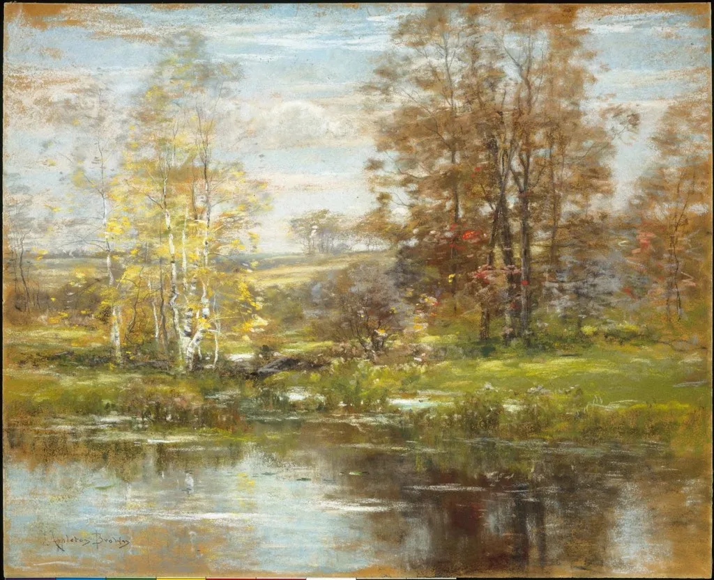 New England Landscape, by John Appleton Brown, unspecified, 1894
