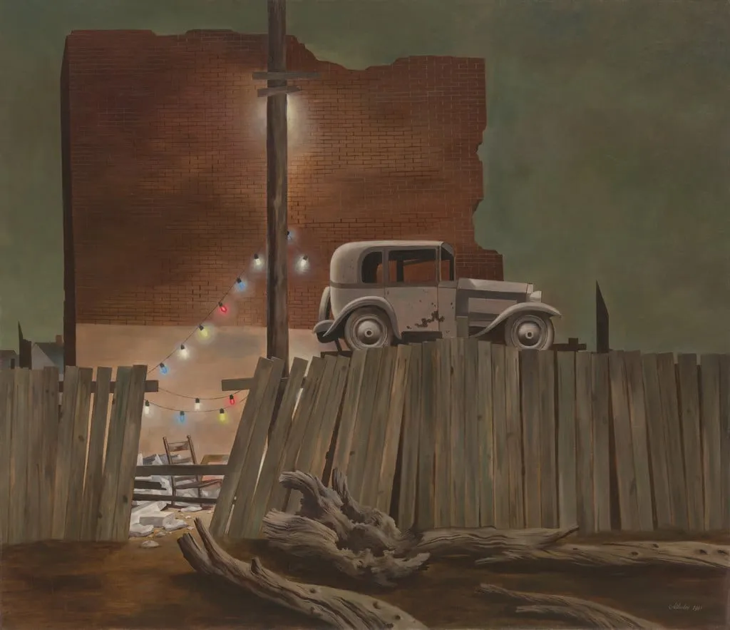 Untitled, by John Atherton, oil, 1941