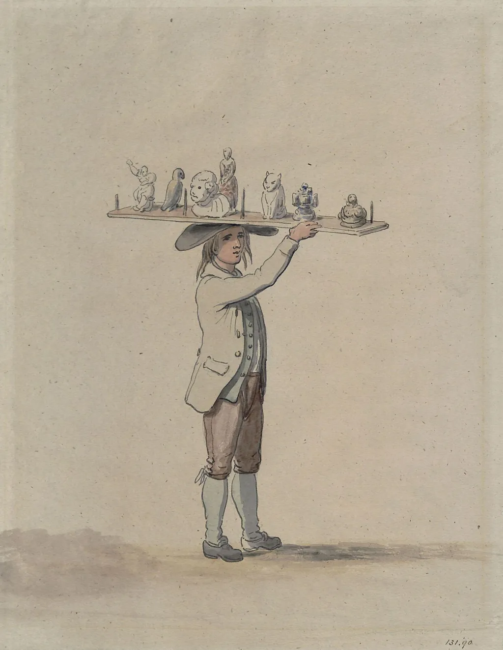 The Image-Seller, by John Atkinson, watercolor, 1780