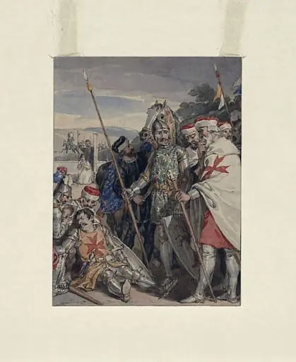 The death of Sir Brian de Bois-Guilbert, by John Augustus Atkinson