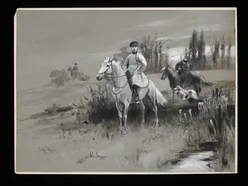 His Imperial Majesty Nicholas II in the Hunting Field, by John Axel Richard Beer