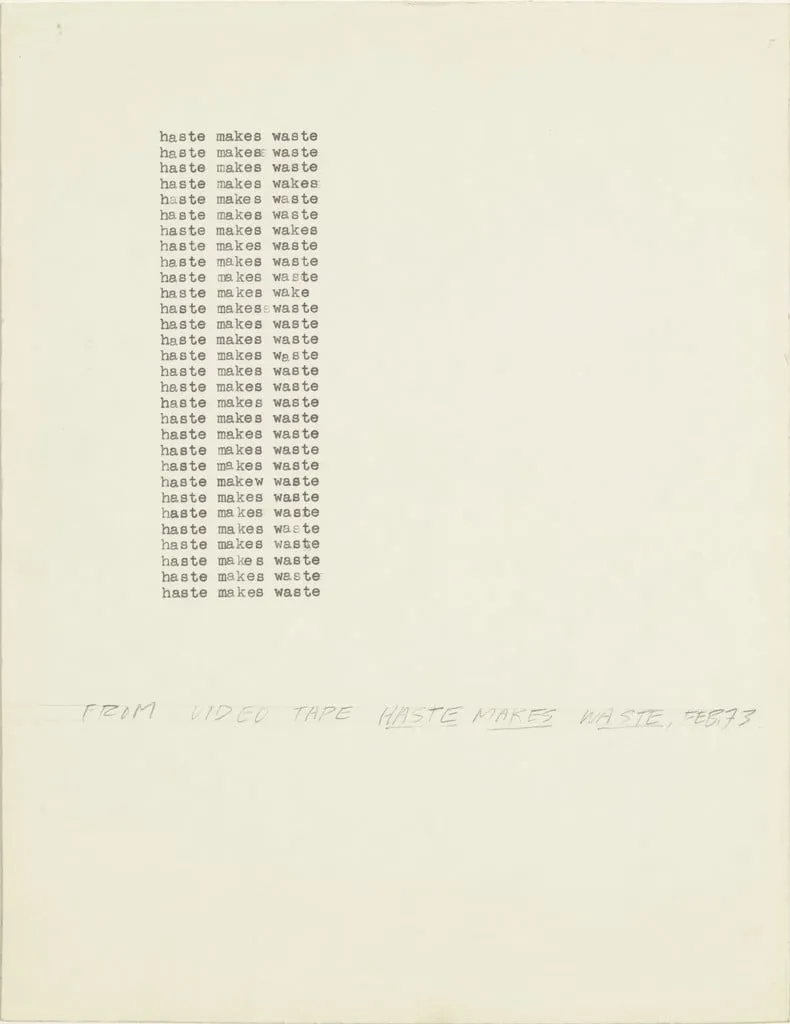 Untitled, by John Baldessari, graphite, 1973