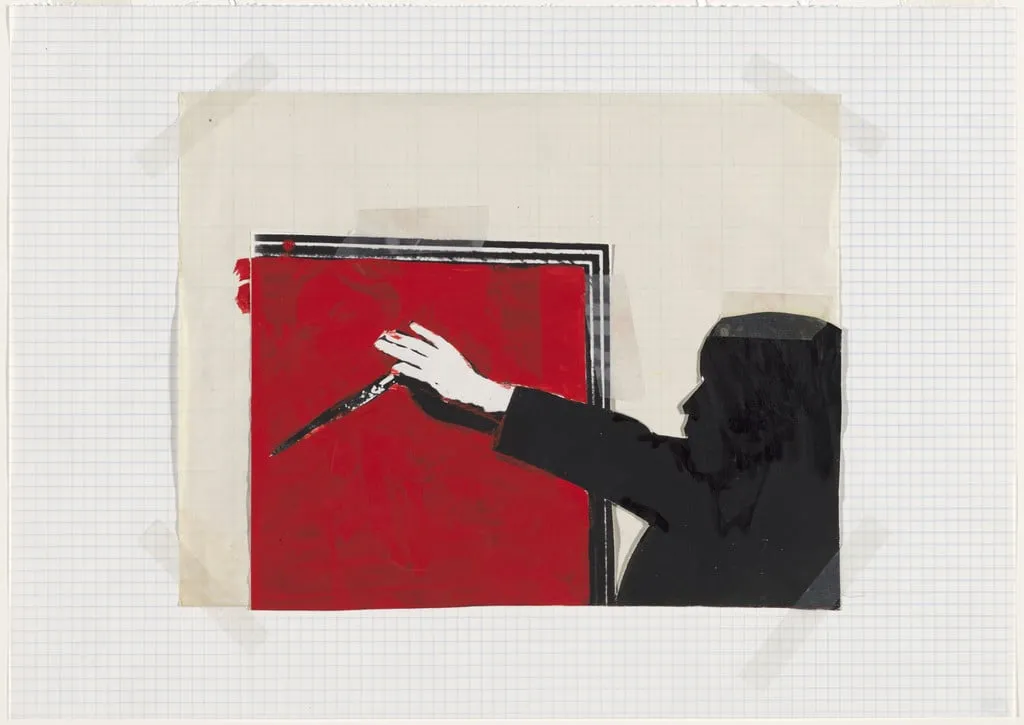 Untitled, by John Baldessari, gouache, 1991