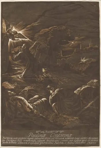 Christ on the Mount of Olives, by John Baptist Jackson