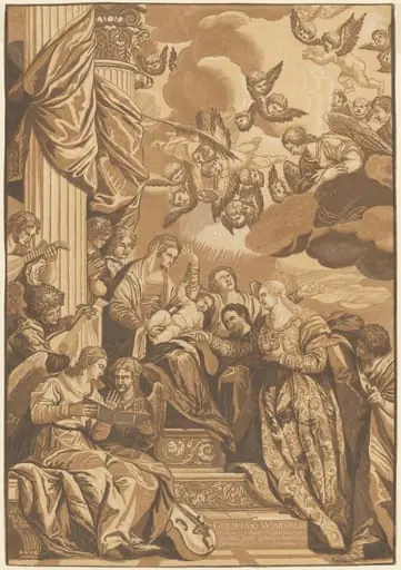 Mystic Marriage of St. Catherine, by John Baptist Jackson