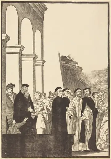 Presentation of the Virgin in the Temple [left plate], by John Baptist Jackson