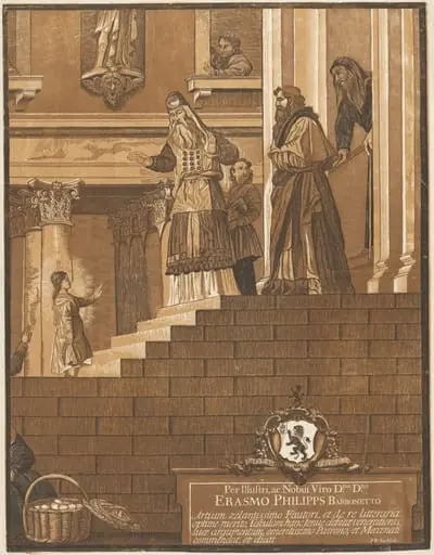 Presentation of the Virgin in the Temple (Right Panel), by John Baptist Jackson