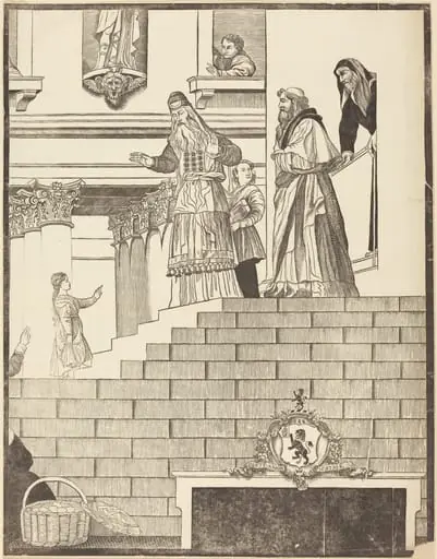 Presentation of the Virgin in the Temple [right plate], by John Baptist Jackson