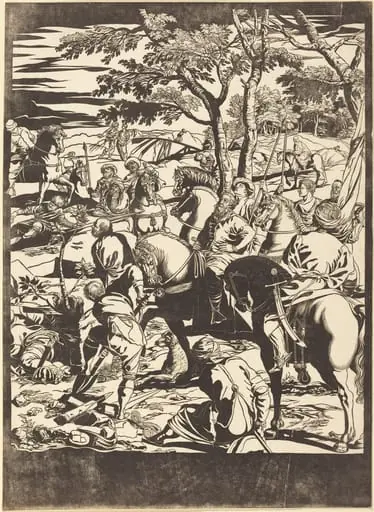 The Crucifixion [right plate], by John Baptist Jackson