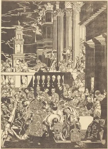 The Marriage at Cana [right plate], by John Baptist Jackson