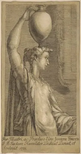 Woman Standing Holding a Jar on the Head, by John Baptist Jackson