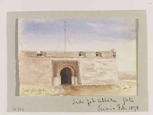 Sidi fet allah gate. Tunis, by John Baptist Joseph Dormer