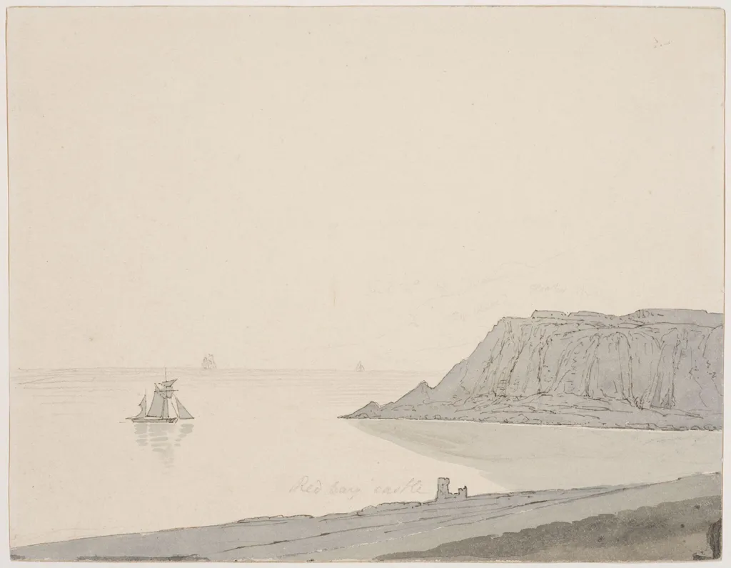 Red Bay Castle. Unfinished., by John Baverstock Knight, 1785