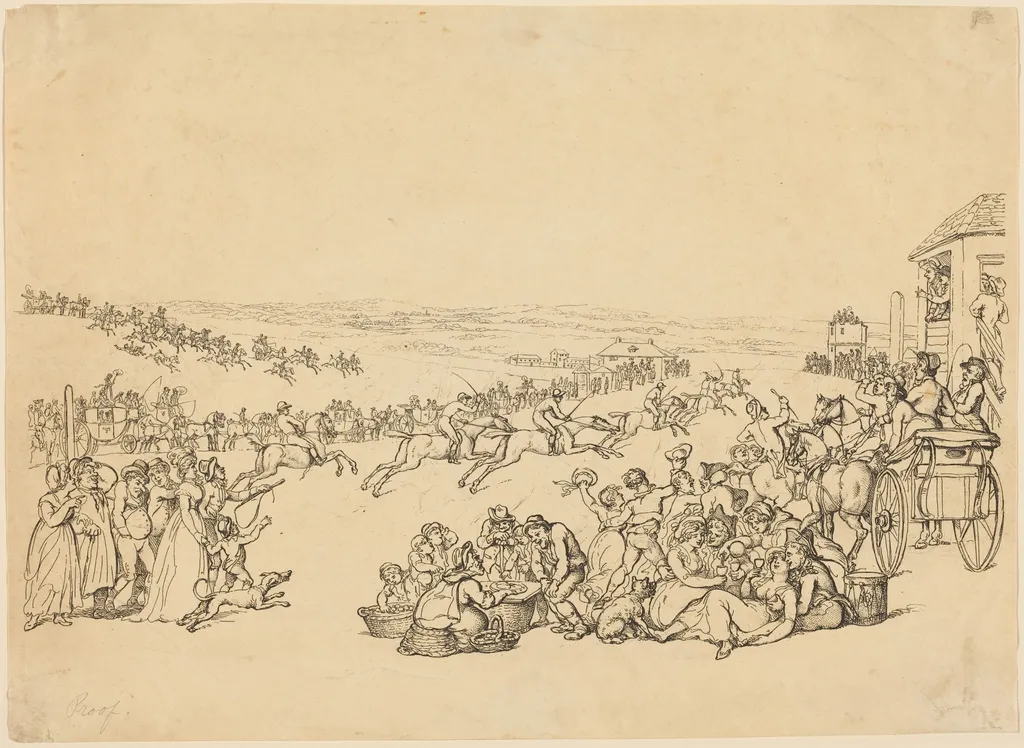 Running, by John Bluck, ink, 1795