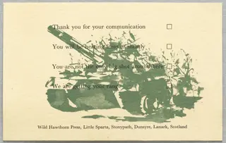 Untitled, by John Borg Manduca Ian Hamilton Finlay, 1978