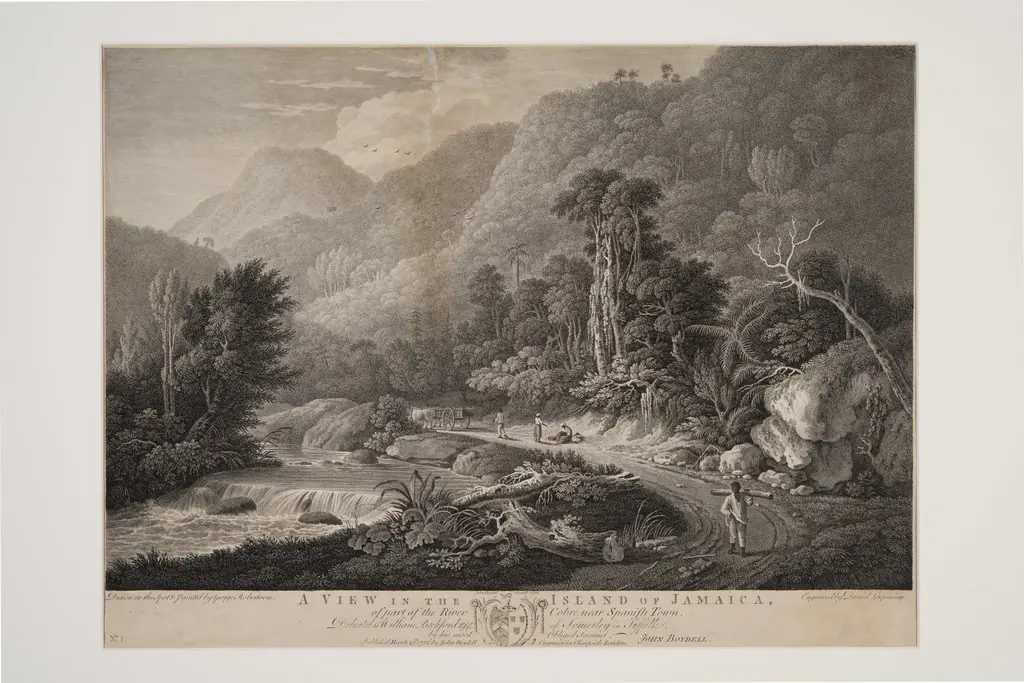 A View in the Island of Jamaica, of Part of the River Cobre near Spanish Town